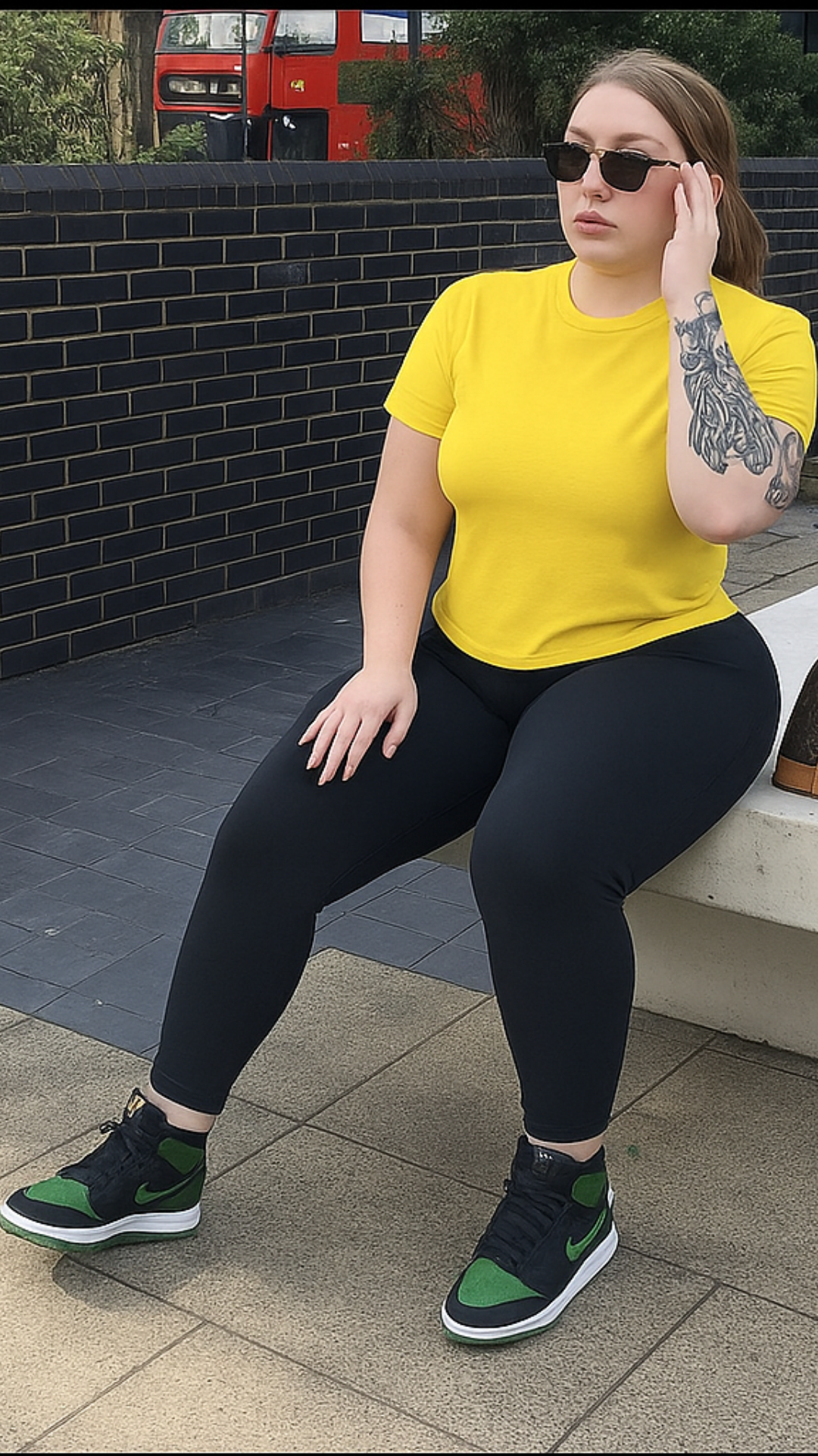 Women's Mustard Solid Classic T-shirt