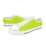 Women's Fluorescent Yellow Solid Low Top Shoes