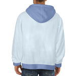 Men's Alice Blue & Wild Blue Yonder Solid Flannel Hoodie