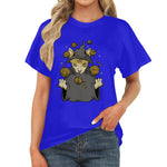 Women's Cat Wizard Acid & Punk Classic Fit T-shirt