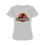 Women's No Internet Abstract Classic Fit T-shirt