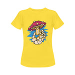 Women's Single Mushroom Acid & Punk Classic Fit T-shirt