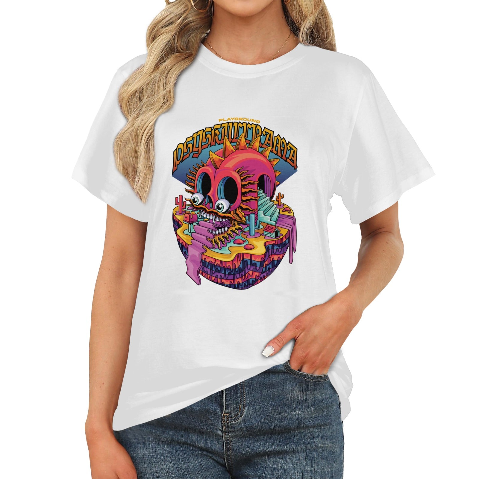 Women's Playground Acid & Punk Classic Fit T-shirt