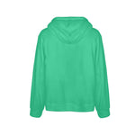 Men's Medium Spring Green Solid Flannel Hoodie