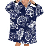 Men's Traditional Indian Paisley Abstract Blanket Hoodie