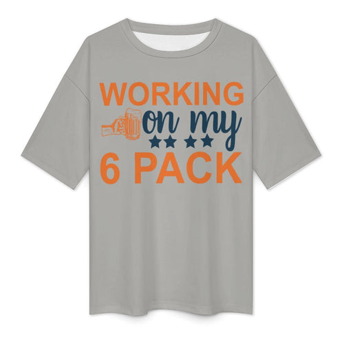 Women's 6 Pack Typography Oversized T-shirt
