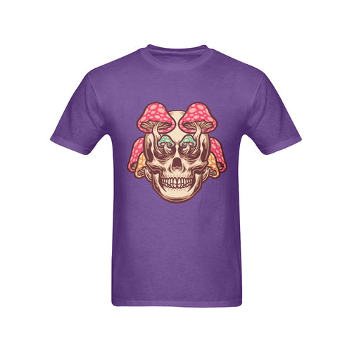 Men's Mushroom Skull Streetwear Classic Fit T-shirt