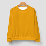 Men's Carrot Orange Solid Sweatshirt
