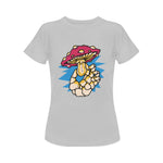 Women's Single Mushroom Acid & Punk Classic Fit T-shirt