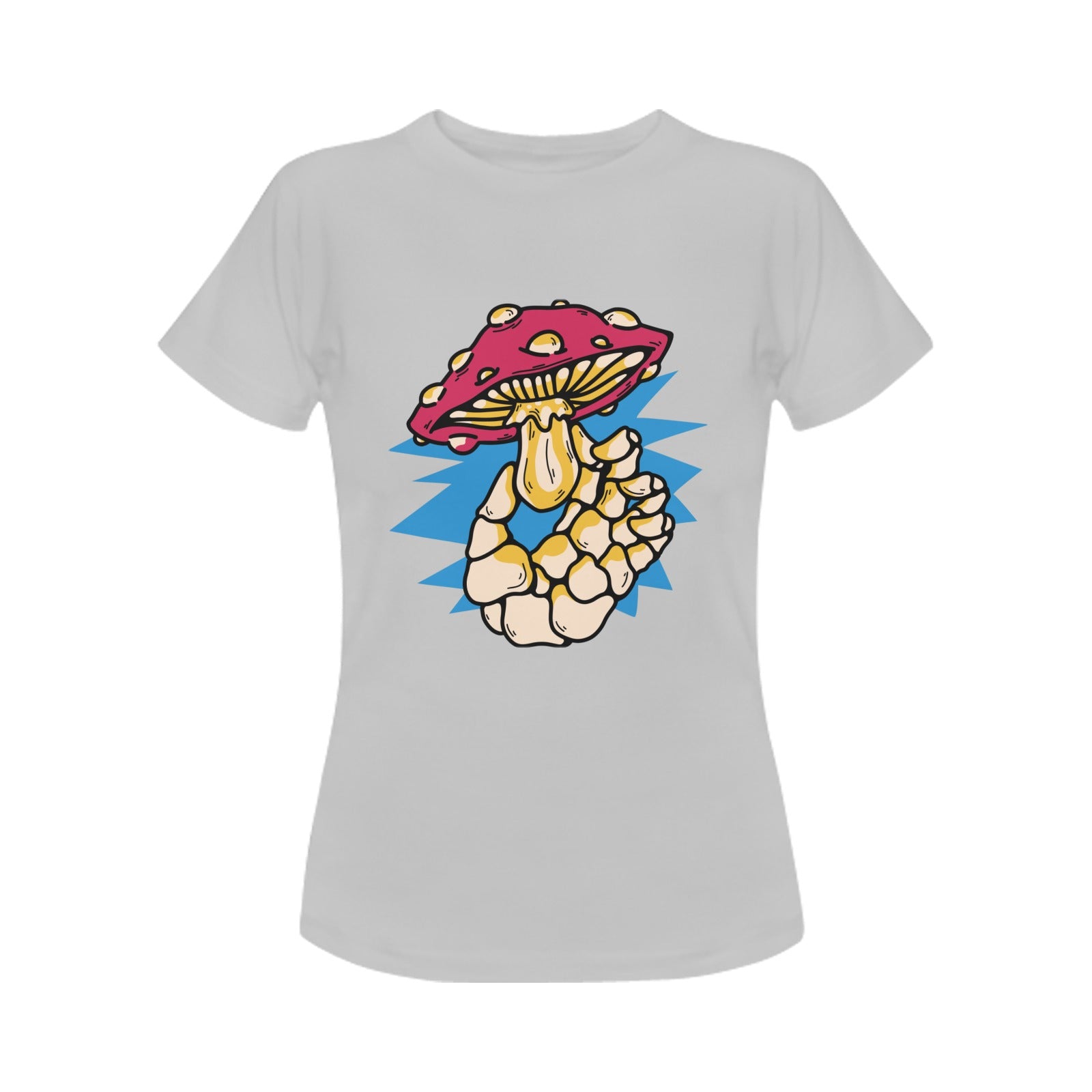 Women's Single Mushroom Acid & Punk Classic Fit T-shirt
