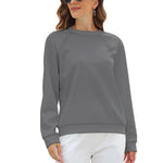 Women's Dim Grey Solid Sweatshirt