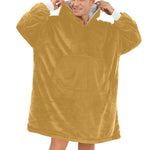 Men's Dark Goldenrod Solid Blanket Hoodie