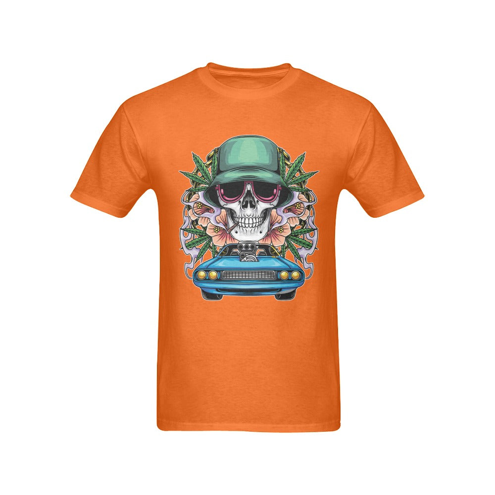 Men's Skull Rider Streetwear Classic Fit T-shirt