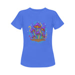 Women's Melting Mushroom Acid & Punk Classic Fit T-shirt