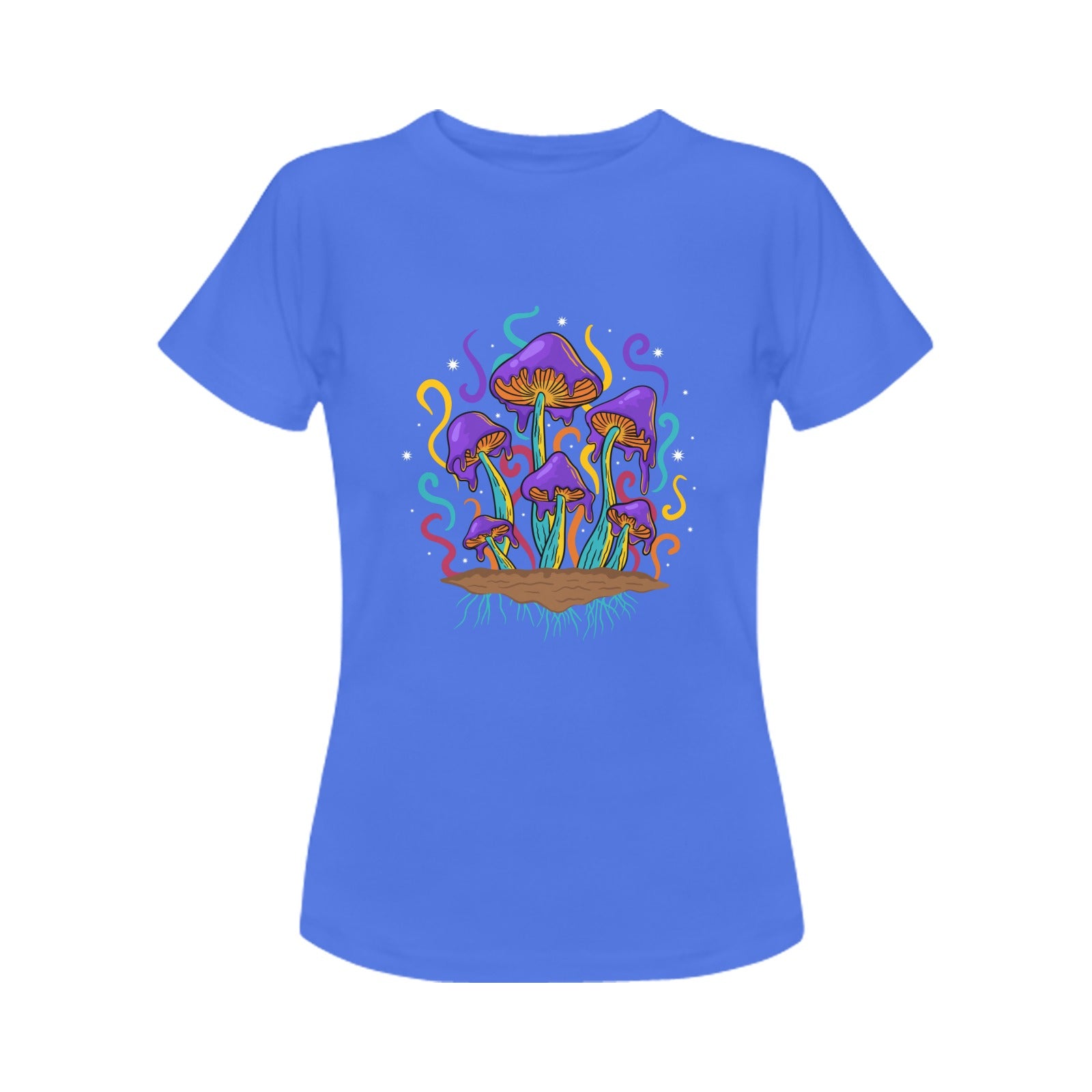 Women's Melting Mushroom Acid & Punk Classic Fit T-shirt