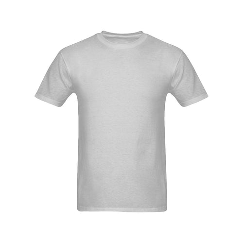 Men's Light Gray Solid Classic T-shirt