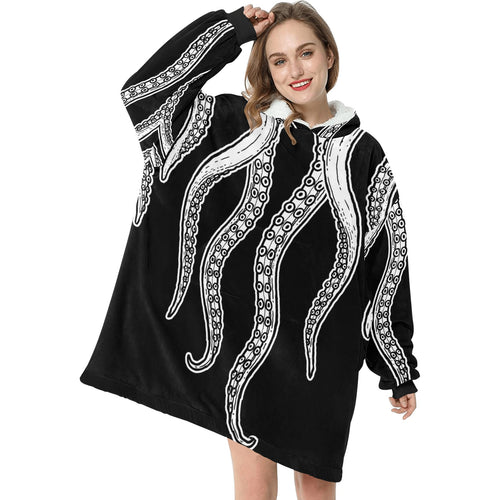 Women's Tentacle Abstract Blanket Hoodie