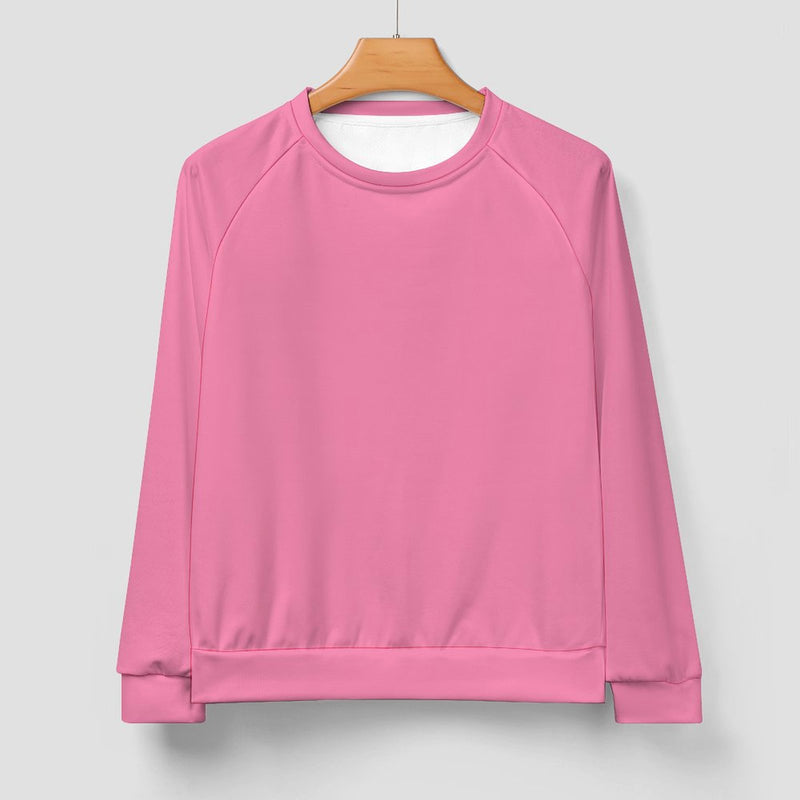 Men's Light Pink Solid Sweatshirt