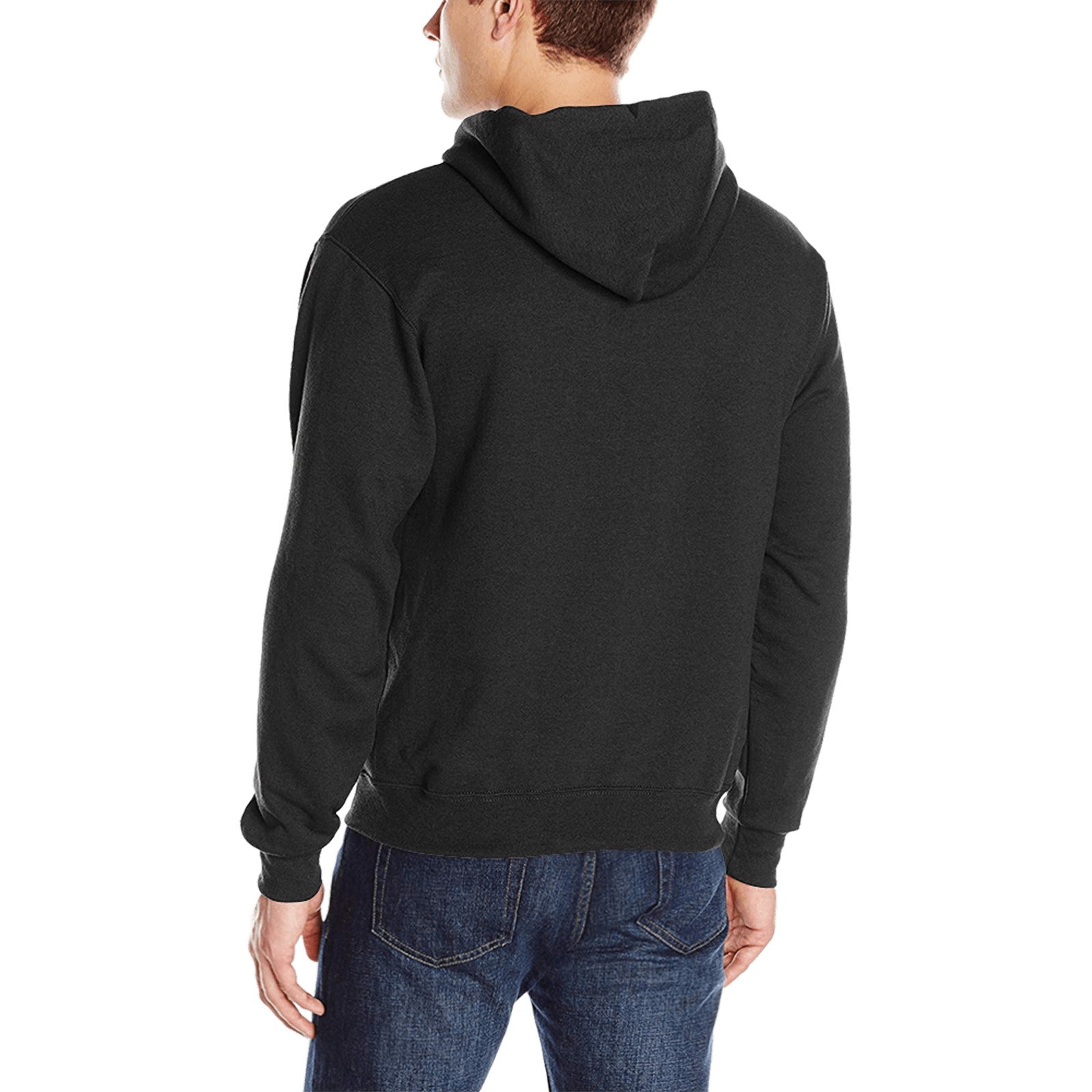 Men's Black Solid Classic Hoodie