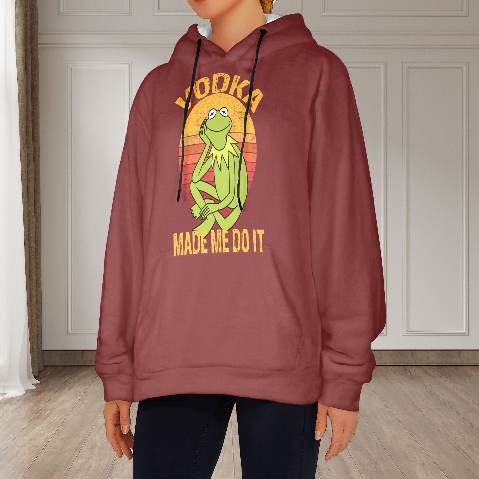 Women's Vodka Blame Abstract Flannel Hoodie