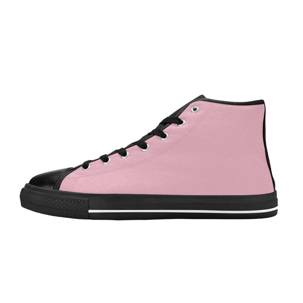 Men's Pale Chestnut Solid High Top Shoes