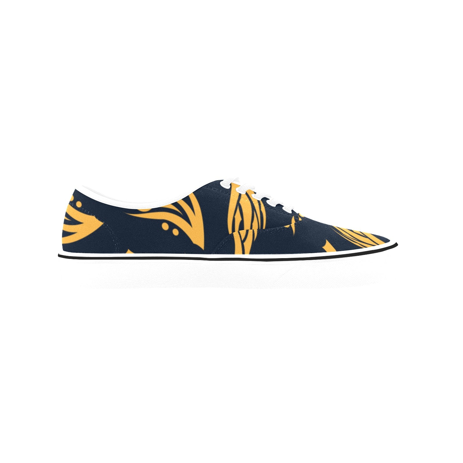 Men's Midnight Flame Abstract Low Top Shoes