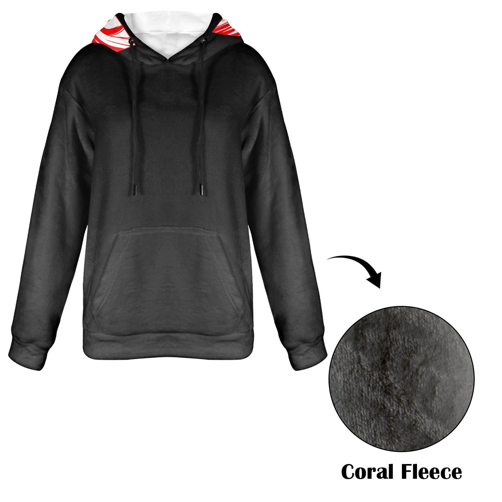 Women's Nezuko Solo Demon Slayer Anime Flannel Hoodie