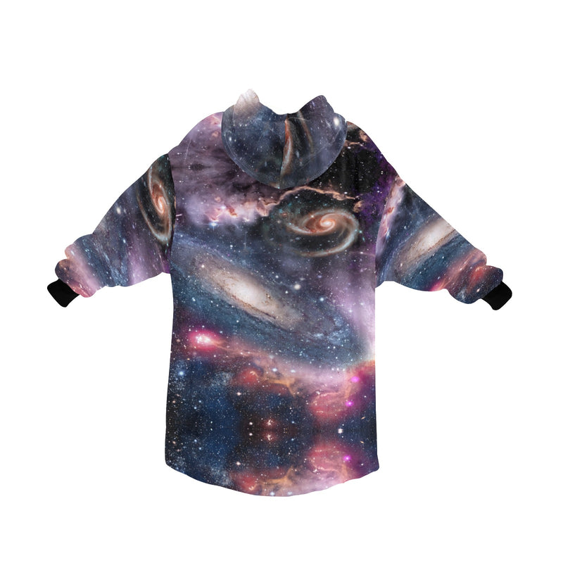 Men's Spiral Nebula Abstract Blanket Hoodie