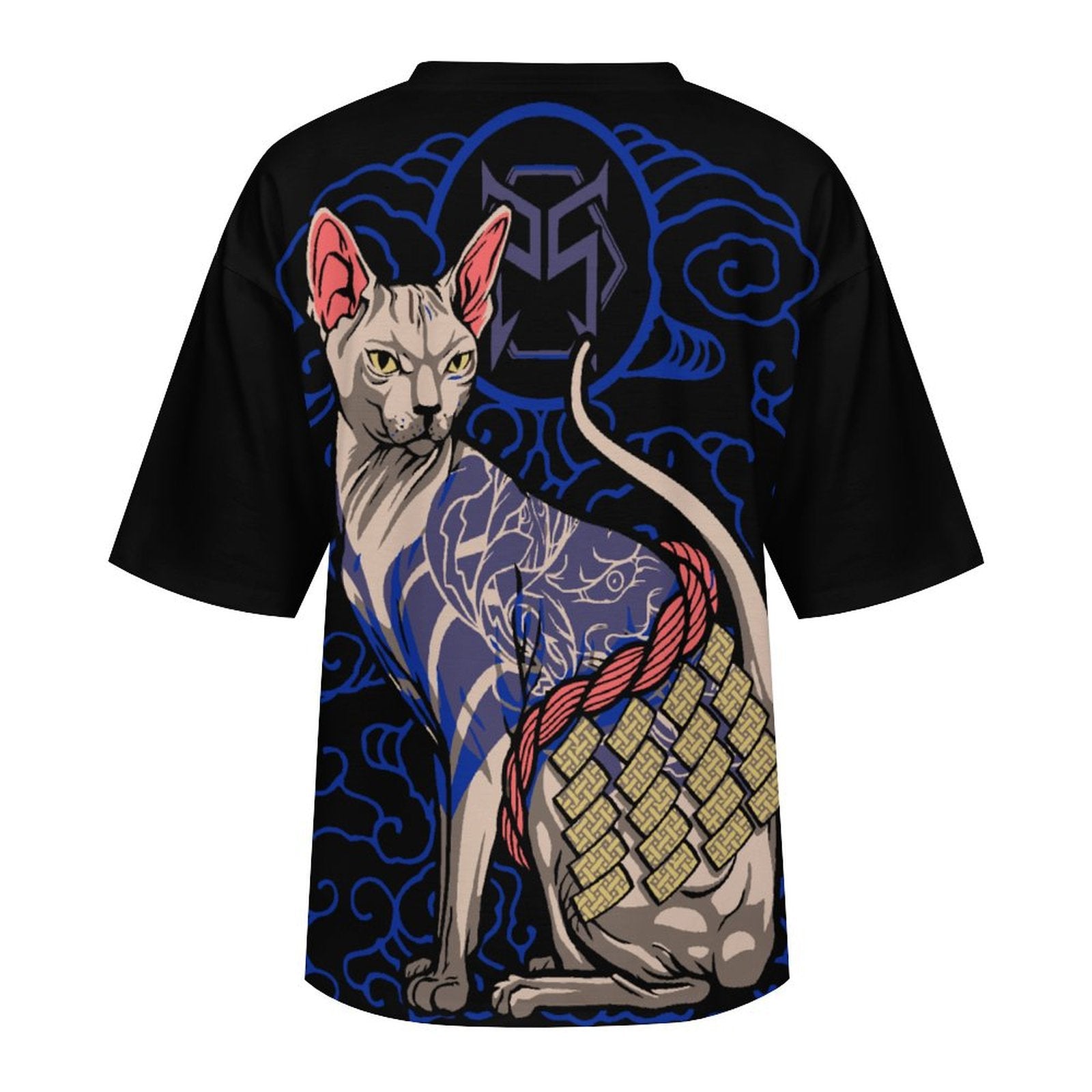 Women's Trippy Cat Acid & Punk Oversized T-shirt