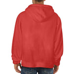 Men's Jasper Red Solid Flannel Hoodie