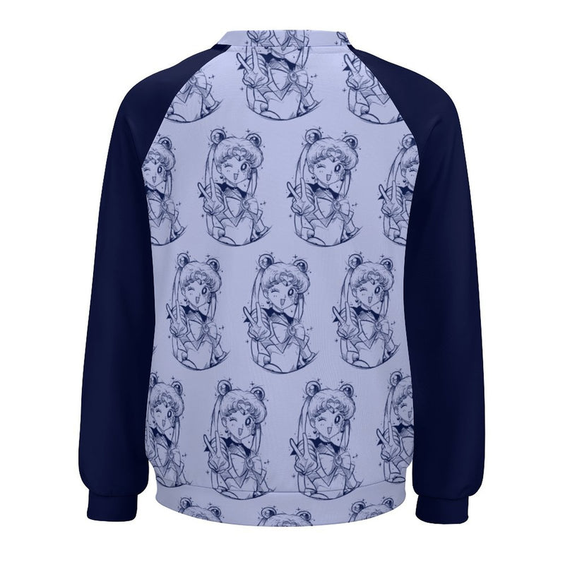 Women's Sailor Moon All Over Pattern Anime Sweatshirt