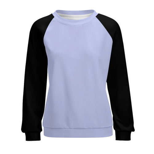 Women's Wild Blue Yonder & Black Solid Sweatshirt