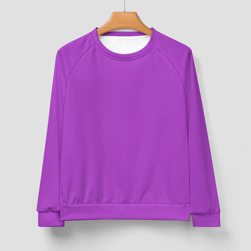 Men's Deep Lilac Solid Sweatshirt