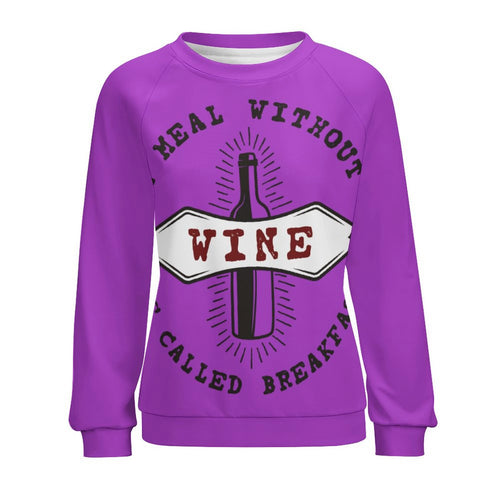 Women's Meal Without Wine Abstract Sweatshirt
