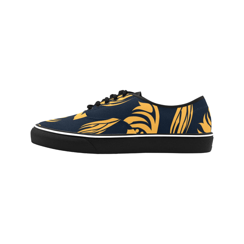 Men's Midnight Flame Abstract Low Top Shoes