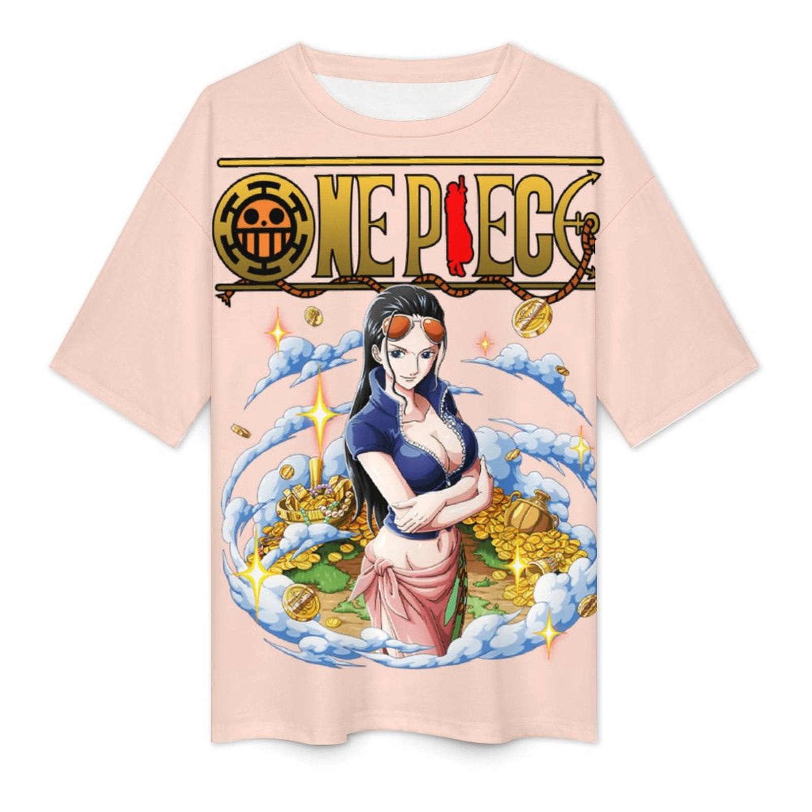 Women's Boa Hancock One Piece Anime Oversized T-shirt