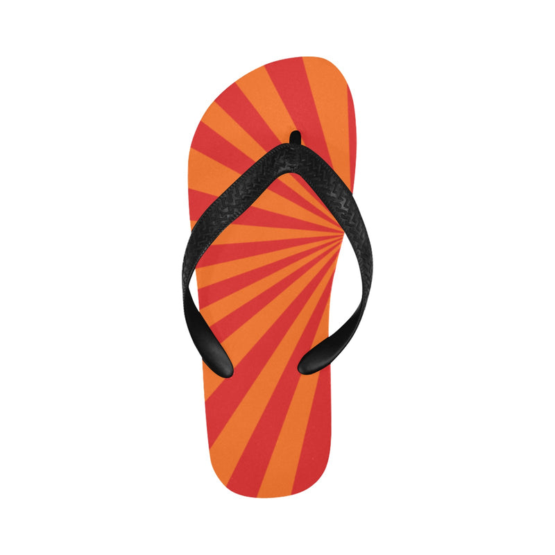 Women's Vibrant Strips Abstract Flip Flops