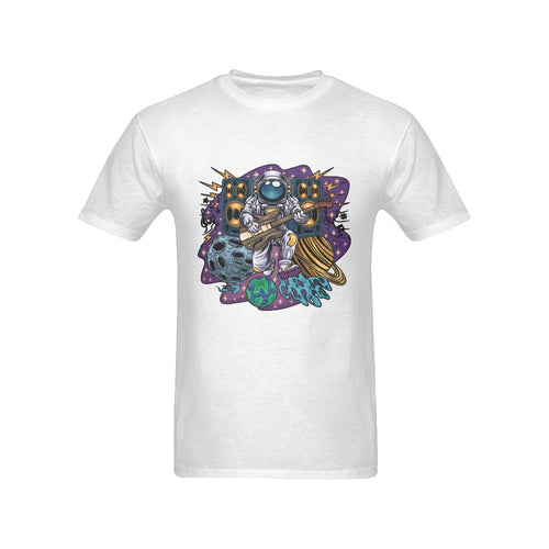 Men's Astronaut Guitar Streetwear Classic Fit T-shirt