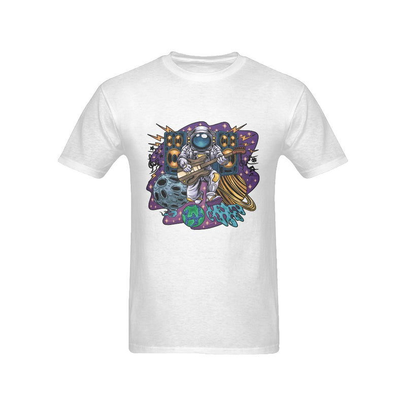 Men's Astronaut Guitar Streetwear Classic Fit T-shirt