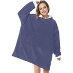Women's UCLA Blue Solid Blanket Hoodie