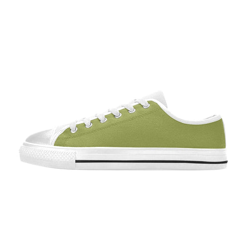 Women's Asparagus Solid Low Top Shoes