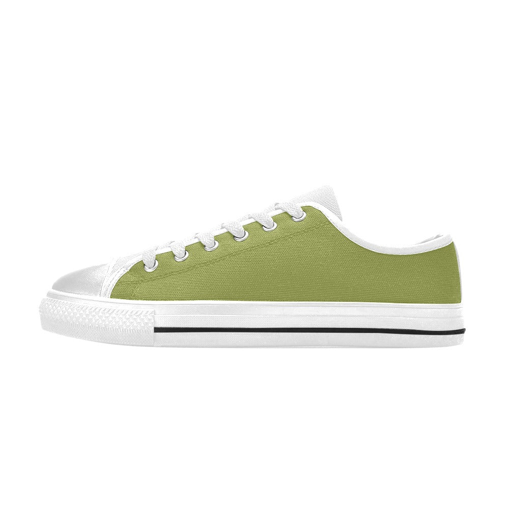 Men's Asparagus Solid Low Top Shoes