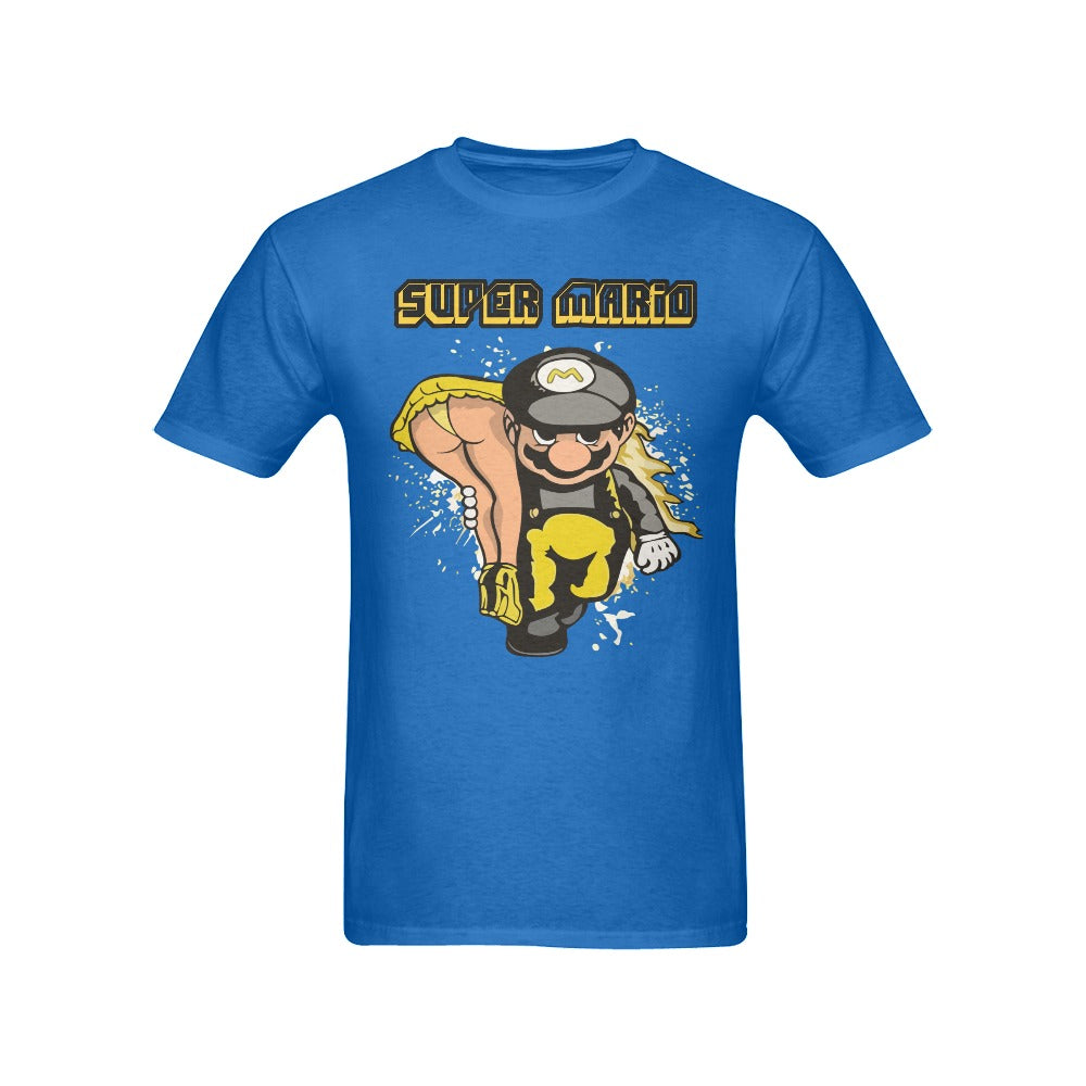 Men's Super Mario Carry Girl Streetwear Classic Fit T-shirt