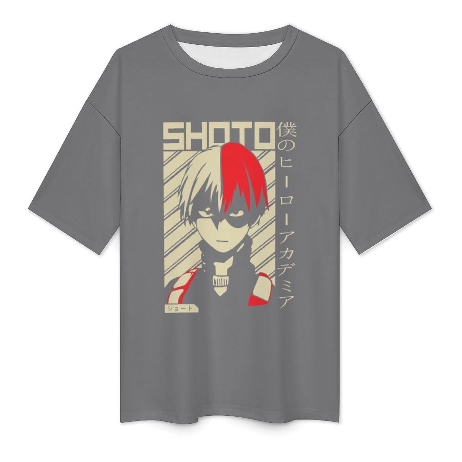 Men's Shoto My Hero Academia Anime Oversized T-shirt