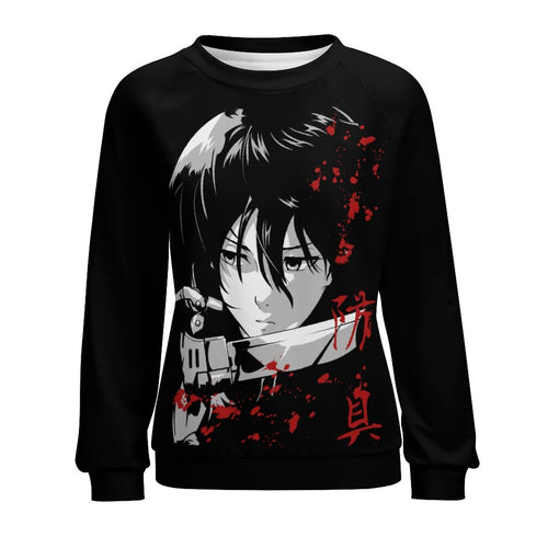 Women's Mikasa Attack on Titan Anime Sweatshirt