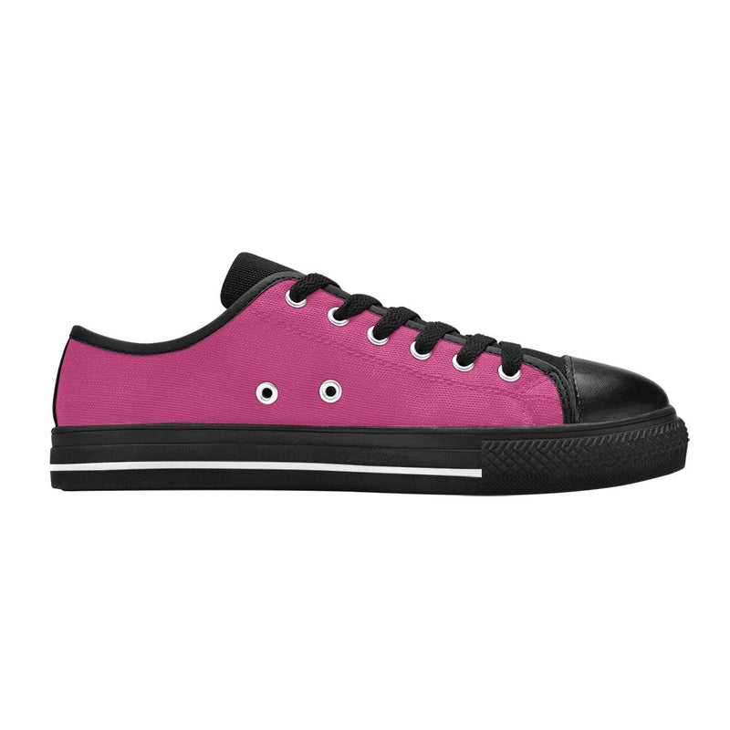 Men's Raspberry Rose Solid Low Top Shoes