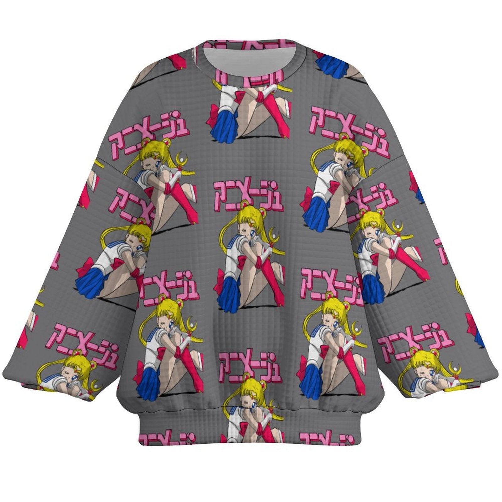 Women's Sailor Moon All Over Anime Long Sleeve Sweatshirt