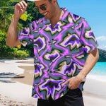 Men's Cosmic Swirl Abstract Half Sleeve Shirt