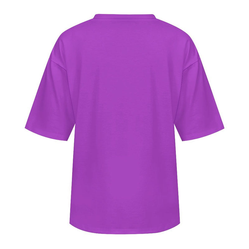 Women's High Thoughts Typography Oversized T-shirt