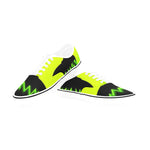 Women's Neon Shark Abstract Low Top Shoes